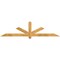 Ekena Millwork Kennewick Rough Sawn Timber Gable Bracket, Western Red Cedar, 84"W x 21"H x 2"D x 4"F, 6/12 Pitch GBW084X21X0204KEN00RWR - alternate 1